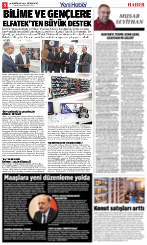 Bilime ve Gençlere Elfatek'ten Büyük Destek